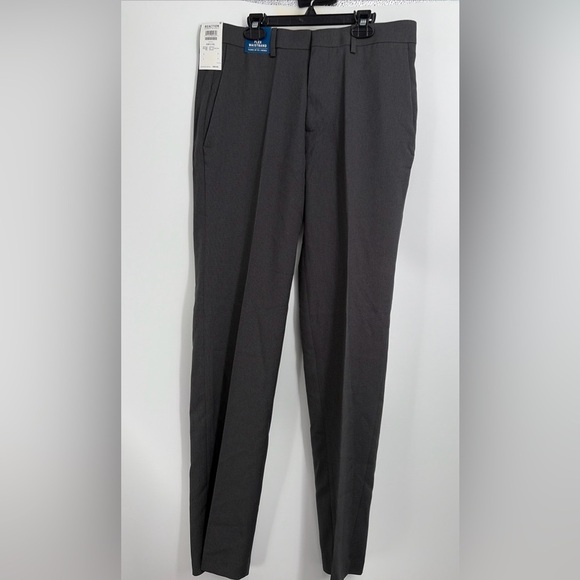 KENNETH COLE REACTION Men's Flex Waistband Dress Pants 33X32 Charcoal